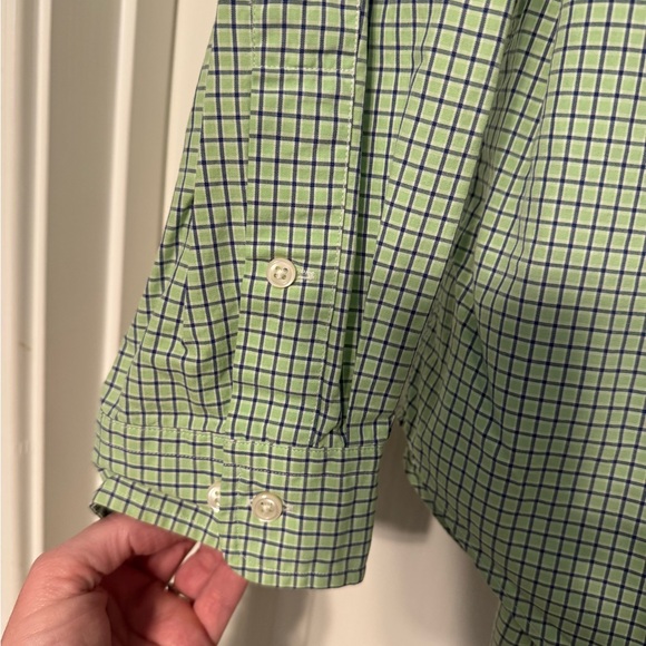 *BOGO* Eligible- Polo by Ralph Lauren Men's Green Checkered Shirt - Picture 3 of 5